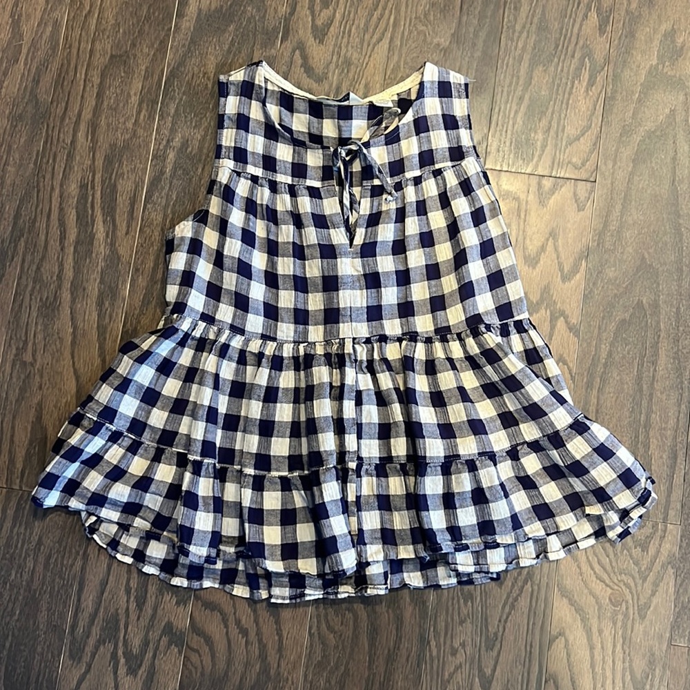 Plaid Babydoll Top